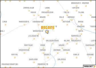 map of Bagaré