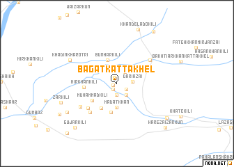 map of Bagat Katta Khel