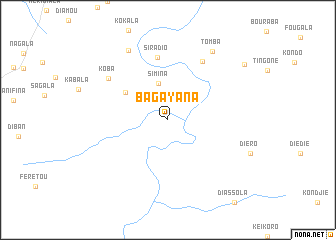 map of Bagayana