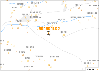 map of Bağbanlar
