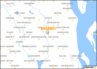map of Bāgbāri