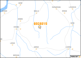 map of Bagbaya