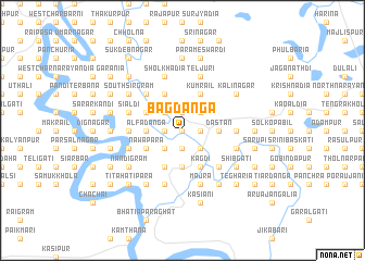 map of Bāgdānga