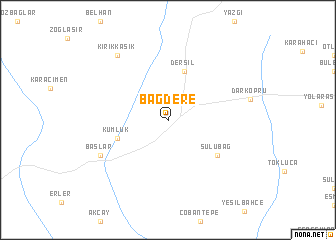 map of Bağdere