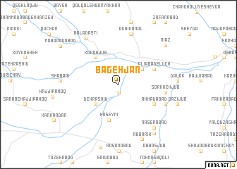 map of Bageh Jān