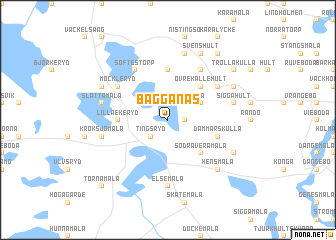 map of Bagganäs