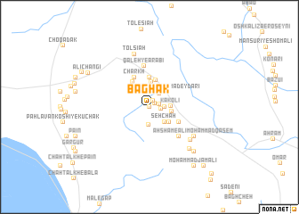map of Bāghak