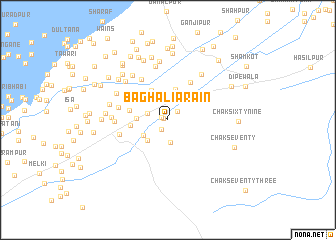 map of Bāgh Ali Arāīn