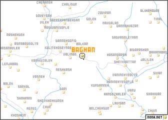 map of Bāghān