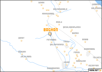 map of Bāghān