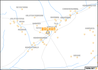 map of Bāghān