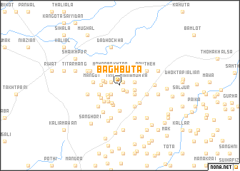 map of Bāgh Būta