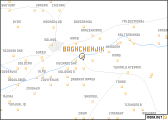 map of Bāghchehjīk