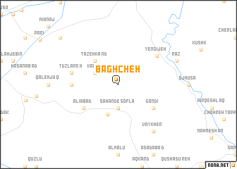 map of Bāghcheh