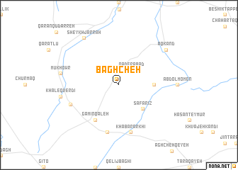 map of Bāghcheh