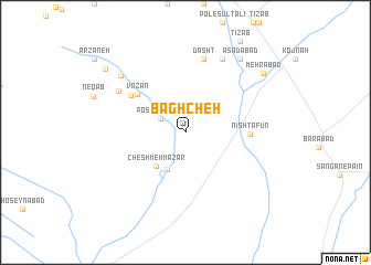 map of Bāghcheh