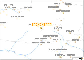 map of Bāgh Chenār