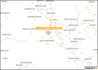 map of Bāgh-e Ebrāhīm