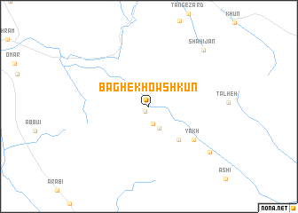 map of Bāgh-e Khowshkūn