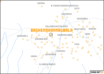map of Bāgh-e Moḩammad Bālā
