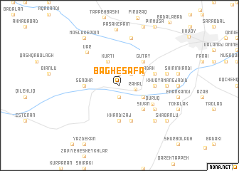 map of Bāgh-e Şafā