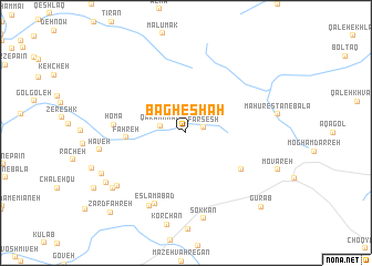 map of Bāgh-e Shāh
