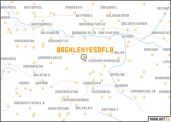 map of Bāghleh-ye Soflá