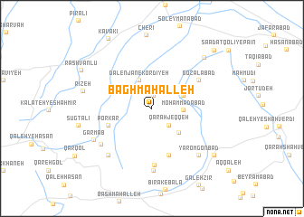 map of Bāgh Maḩalleh