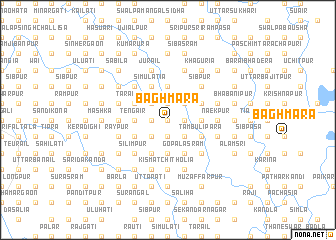 map of Bāghmāra