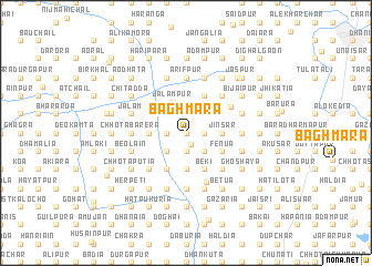 map of Bāghmāra