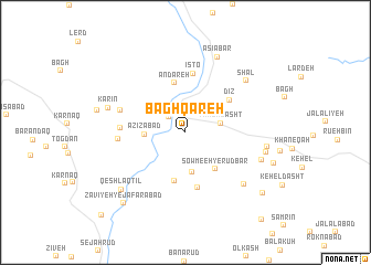 map of Bāgh Qareh