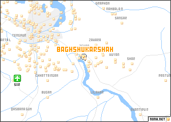 map of Bāgh Shukar Shāh