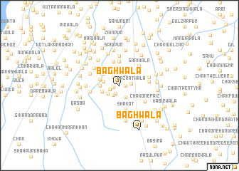 map of Bāghwāla