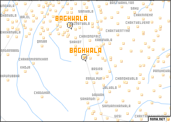 map of Bāghwāla