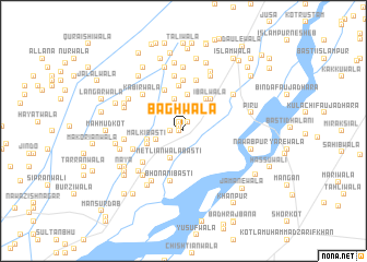 map of Bāghwāla