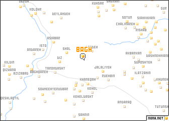 map of Bāgh