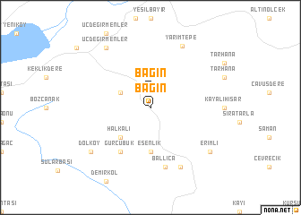 map of Bağın