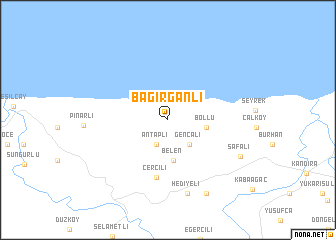 map of Bağırganlı