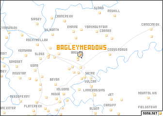 map of Bagley Meadows