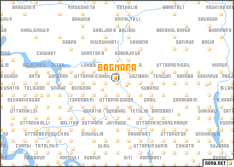 map of Bāgmāra