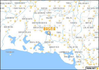 map of Bagna