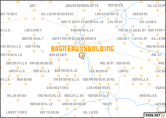 map of Bagneaux-sur-Loing