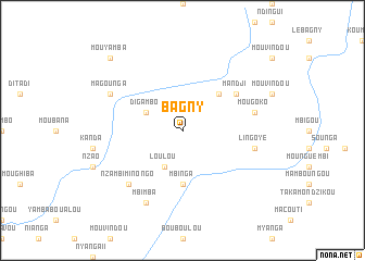 map of Bagny