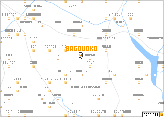 map of Bagouoko