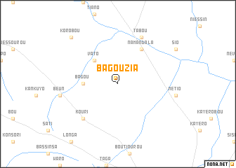map of Bagouzia