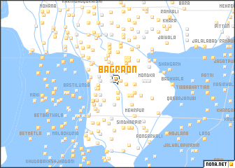 map of Bagrāon