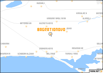 map of Bagrationovo