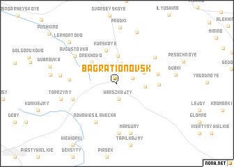 map of Bagrationovsk