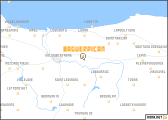 map of Baguer-Pican