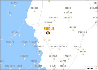 map of Bagui